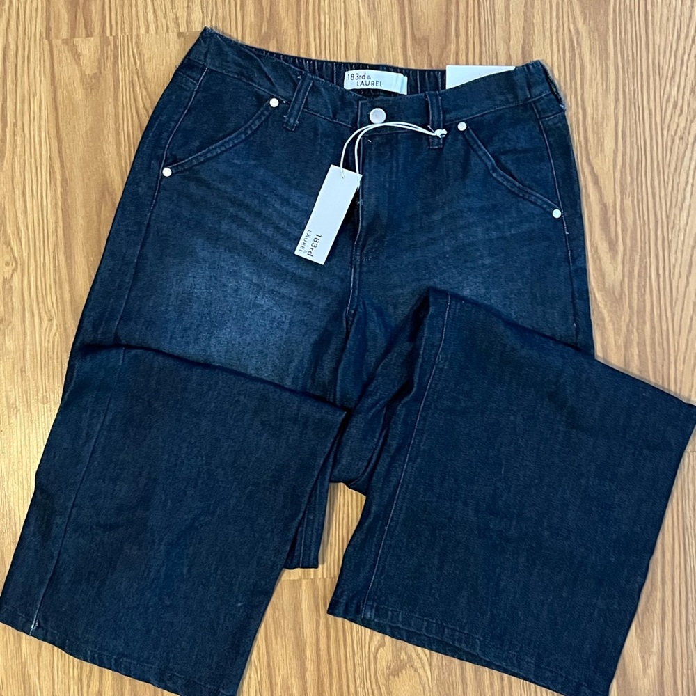 183rd & Laurel Super Wide Leg Jeans